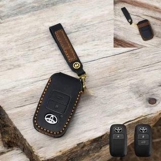 เคสรีโมทรถ Toyota Yaris Cross Yaris ATIV Veloz งานหนังนิ่ม Hallmo HANDMADE ทรงคลาสสิค (Leather Key Case)