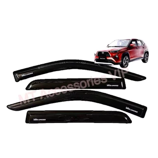 Yaris Cross กันสาดยาริสครอส ปี2023-2025 สีดำ4ชิ้น