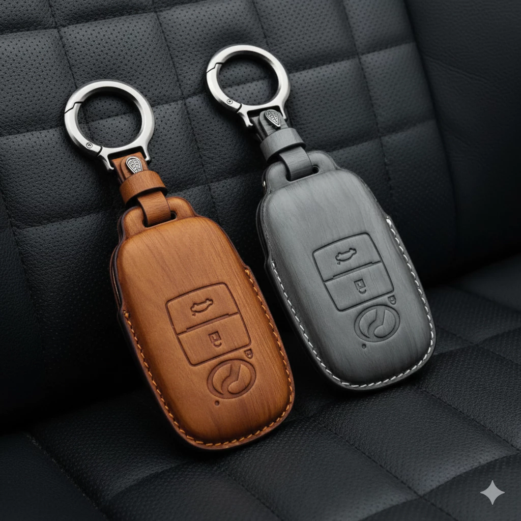 ซองหนัง ลายไม้ เคสกุญแจ ปลอกุญแจรถยนต์ สำหรับ ยาริส เอทีฟ ยาริส ครอส YARIS ATIV Toyota Yaris Cross 2023 2024 2025