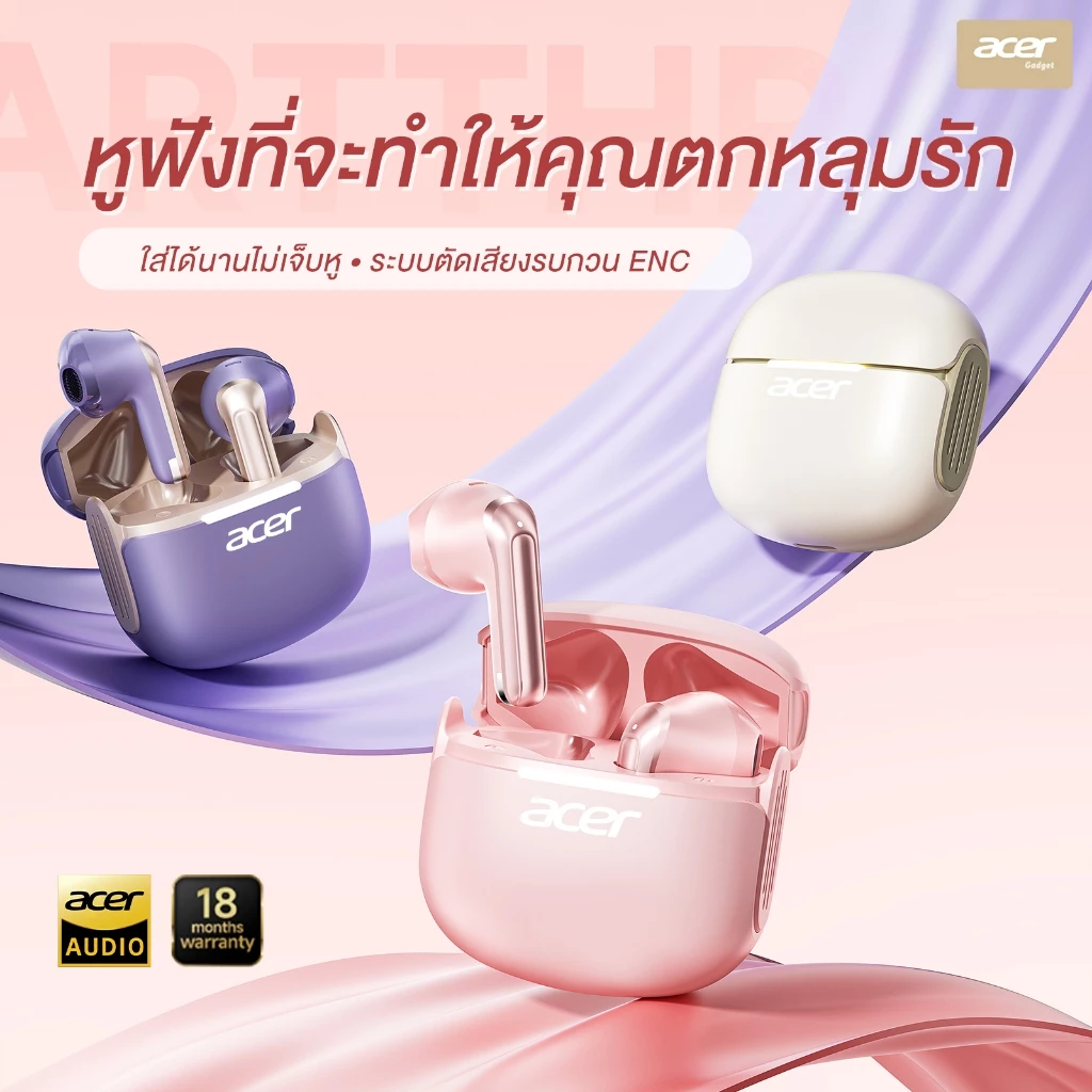 Acer OHR722 TWS บลูทูธ 5.4 ENC เสียง Hi-Fi