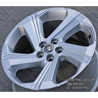 ล้อแม็กป้ายแดง Toyota YarisCross 5รู100 ซิลเวอร์ 6.5-17นิ้ว (ราคา1วง)